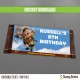 Up Birthday Hershey Chocolate Wrappers
